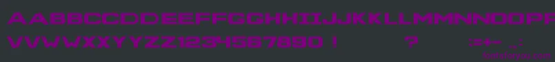 Deadspacetitlefont Font – Purple Fonts on Black Background