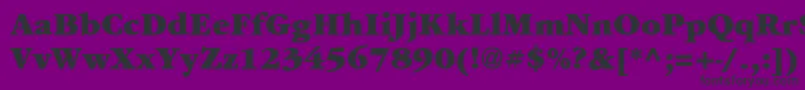 Garrymondrian8Ultrash Font – Black Fonts on Purple Background