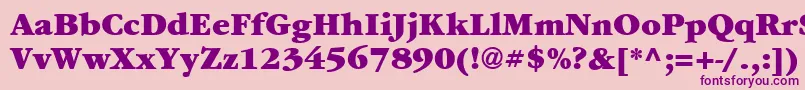 Garrymondrian8Ultrash Font – Purple Fonts on Pink Background