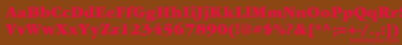 Garrymondrian8Ultrash Font – Red Fonts on Brown Background
