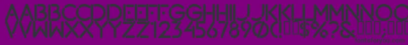 Lougramm Font – Black Fonts on Purple Background