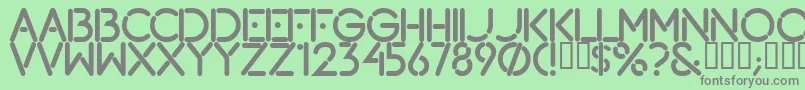 Lougramm Font – Gray Fonts on Green Background