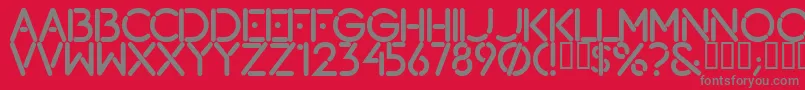 Lougramm Font – Gray Fonts on Red Background