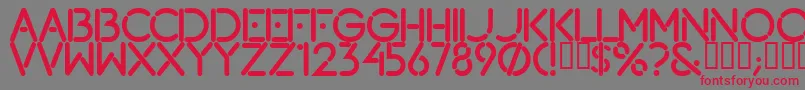 Lougramm Font – Red Fonts on Gray Background