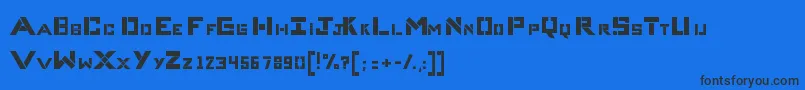 CompliceBold Font – Black Fonts on Blue Background