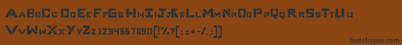 CompliceBold Font – Black Fonts on Brown Background