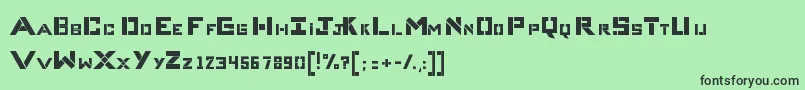 CompliceBold Font – Black Fonts on Green Background