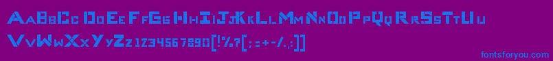 CompliceBold-Schriftart – Blaue Schriften auf violettem Hintergrund