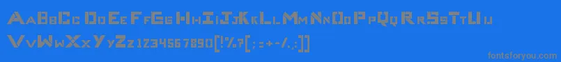 CompliceBold-fontti – harmaat kirjasimet sinisellä taustalla