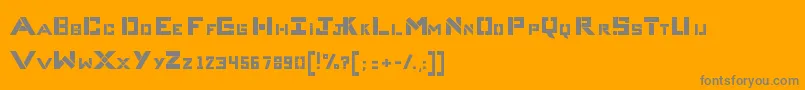 フォントCompliceBold – オレンジの背景に灰色の文字