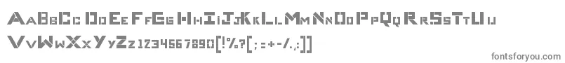 CompliceBold-fontti – harmaat kirjasimet valkoisella taustalla