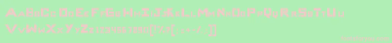 CompliceBold Font – Pink Fonts on Green Background
