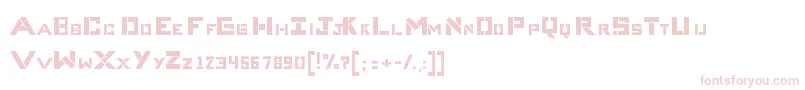 フォントCompliceBold – 白い背景にピンクのフォント