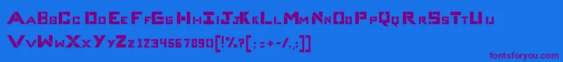 Шрифт CompliceBold – фиолетовые шрифты на синем фоне