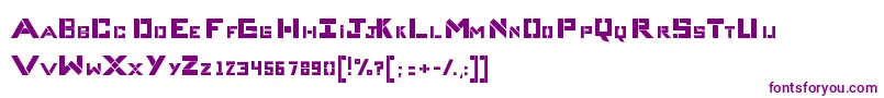 CompliceBold-Schriftart – Violette Schriften auf weißem Hintergrund