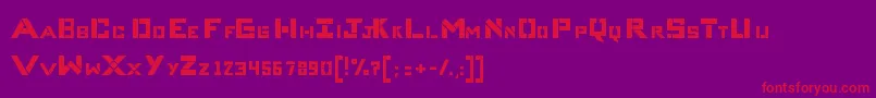 Шрифт CompliceBold – красные шрифты на фиолетовом фоне