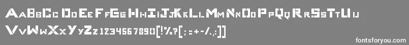 CompliceBold-fontti – valkoiset fontit harmaalla taustalla