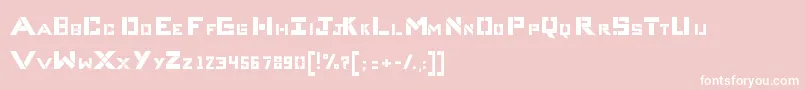 CompliceBold-Schriftart – Weiße Schriften auf rosa Hintergrund