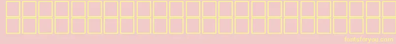 McsMamlokyEUNormal. Font – Yellow Fonts on Pink Background