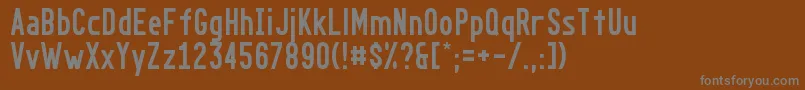Шрифт Go – серые шрифты на коричневом фоне