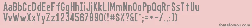 フォントGo – ピンクの背景に灰色の文字