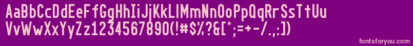 フォントGo – 紫の背景にピンクのフォント