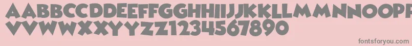 WickedMouseDemo Font – Gray Fonts on Pink Background