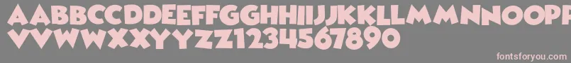 WickedMouseDemo Font – Pink Fonts on Gray Background