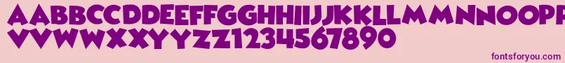 WickedMouseDemo Font – Purple Fonts on Pink Background