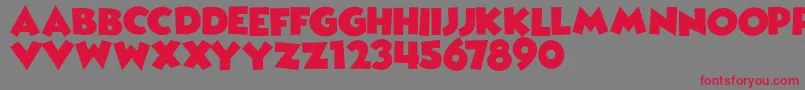 WickedMouseDemo Font – Red Fonts on Gray Background