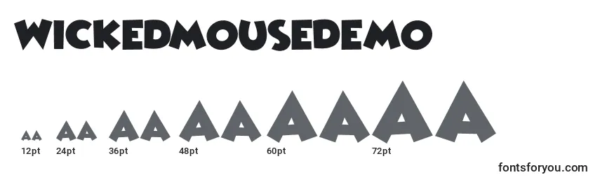 WickedMouseDemo Font Sizes