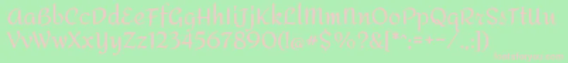 AmitaRegular Font – Pink Fonts on Green Background