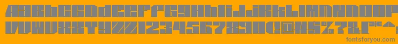 Spsl1sq2 Font – Gray Fonts on Orange Background