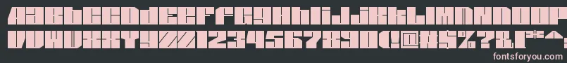 Spsl1sq2 Font – Pink Fonts on Black Background