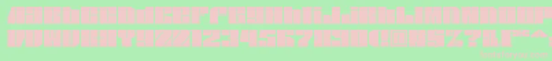 フォントSpsl1sq2 – 緑の背景にピンクのフォント