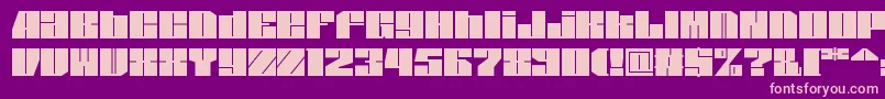 Spsl1sq2 Font – Pink Fonts on Purple Background