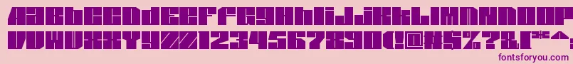 Spsl1sq2 Font – Purple Fonts on Pink Background