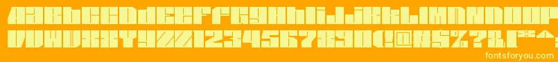 Spsl1sq2 Font – Yellow Fonts on Orange Background