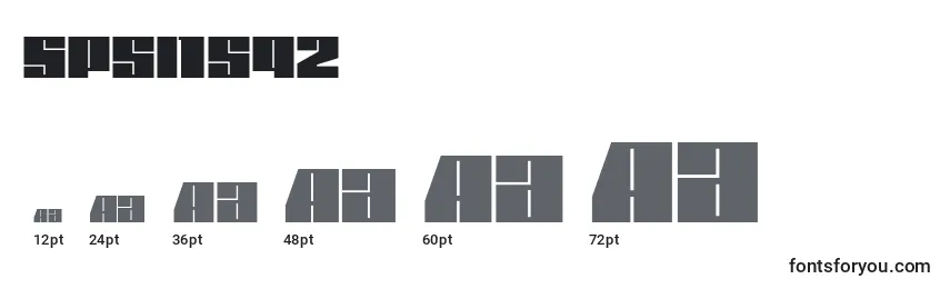 Größen der Schriftart Spsl1sq2