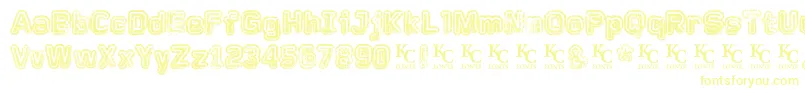 Fadedmemorydemo Font – Yellow Fonts on White Background