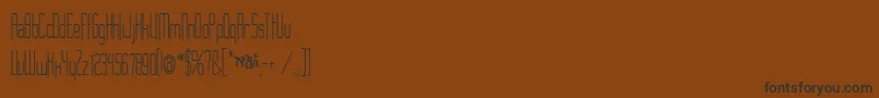 Longcoolwoman Font – Black Fonts on Brown Background