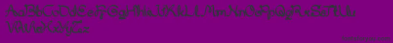 MyDear Font – Black Fonts on Purple Background