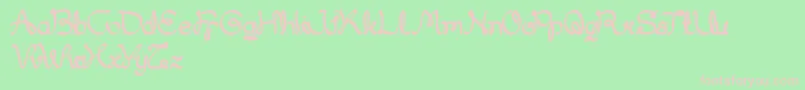 MyDear Font – Pink Fonts on Green Background