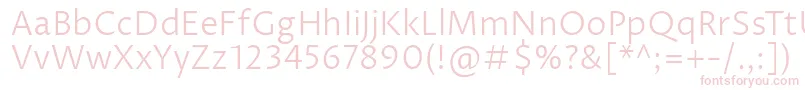 ProzalibreLight Font – Pink Fonts on White Background