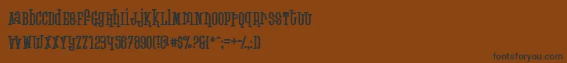 More about Krupke Font Krupke Font – Black Fonts on Brown Background