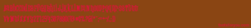 Krupke Font – Red Fonts on Brown Background