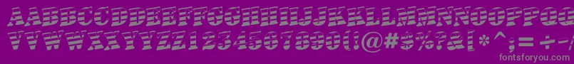 ASignboardtitulgrdup Font – Gray Fonts on Purple Background