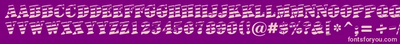 ASignboardtitulgrdup Font – Pink Fonts on Purple Background