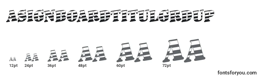 ASignboardtitulgrdup Font Sizes