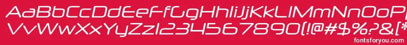 fuente NeuropolxrgItalic – Fuentes Blancas Sobre Fondo Rojo